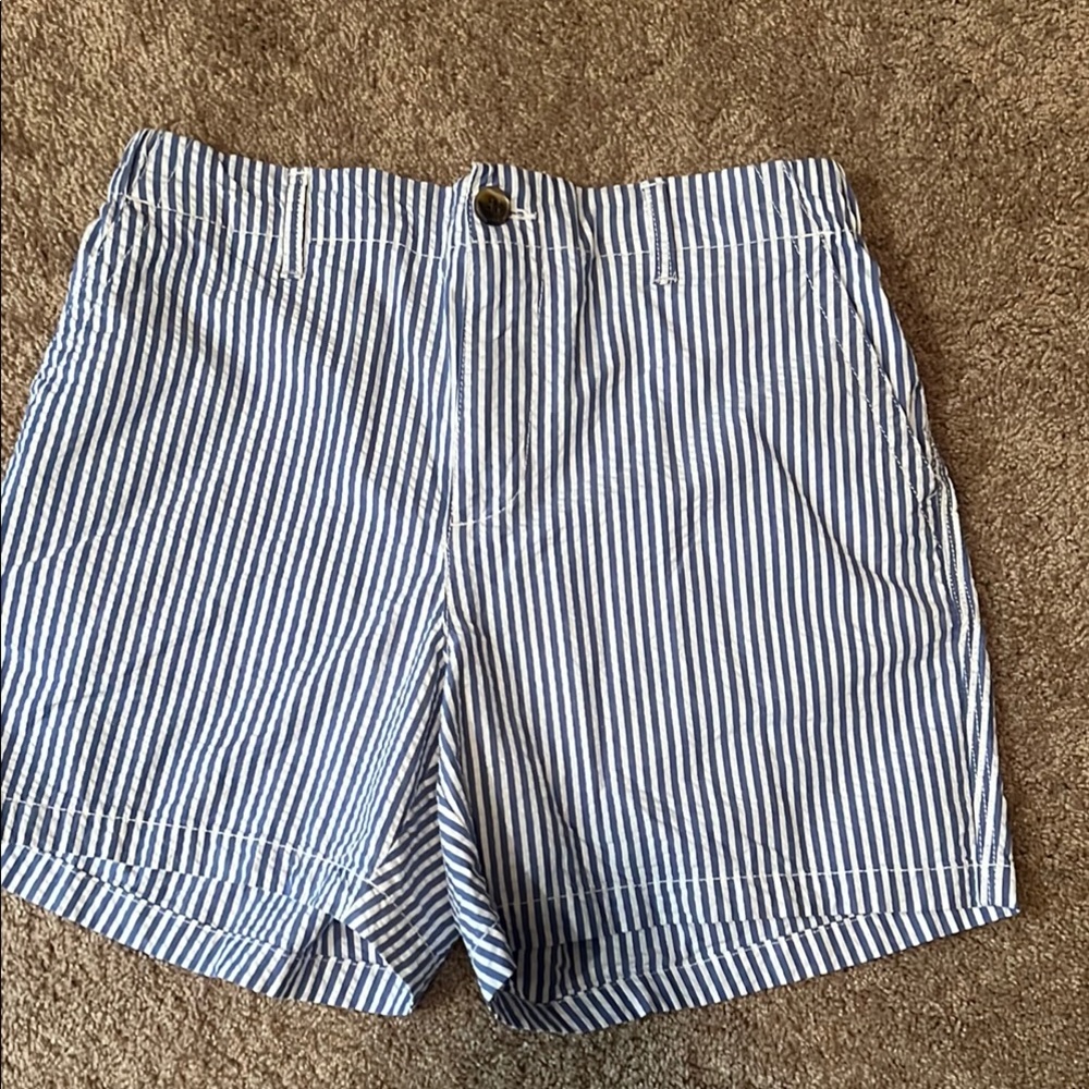 Old Navy Navy and White Striped Shorts